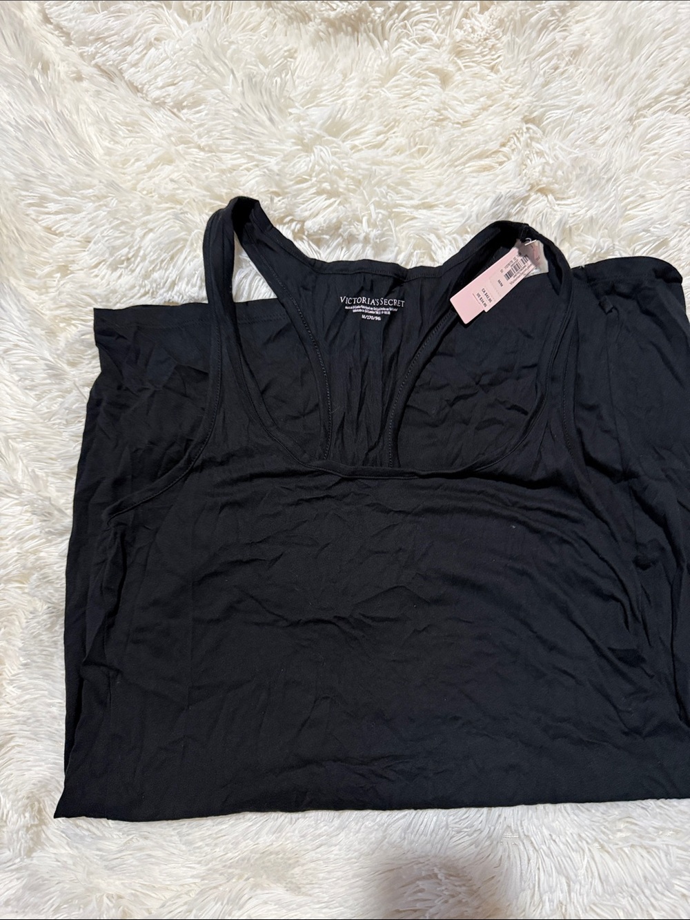 Victoria's Secret Black Racerback Sleep Tank